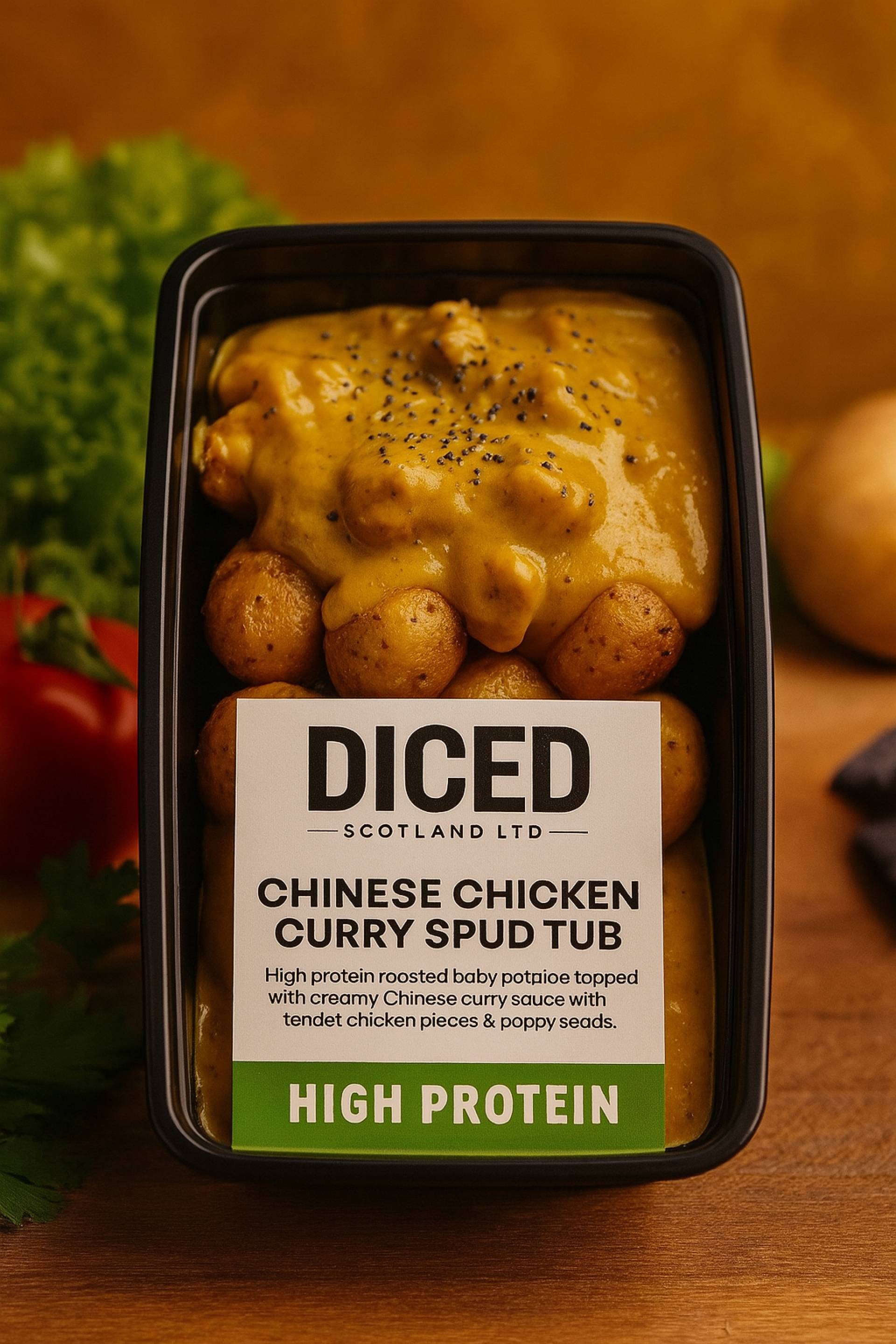 Chinese Chicken Curry Protein Spud Tub