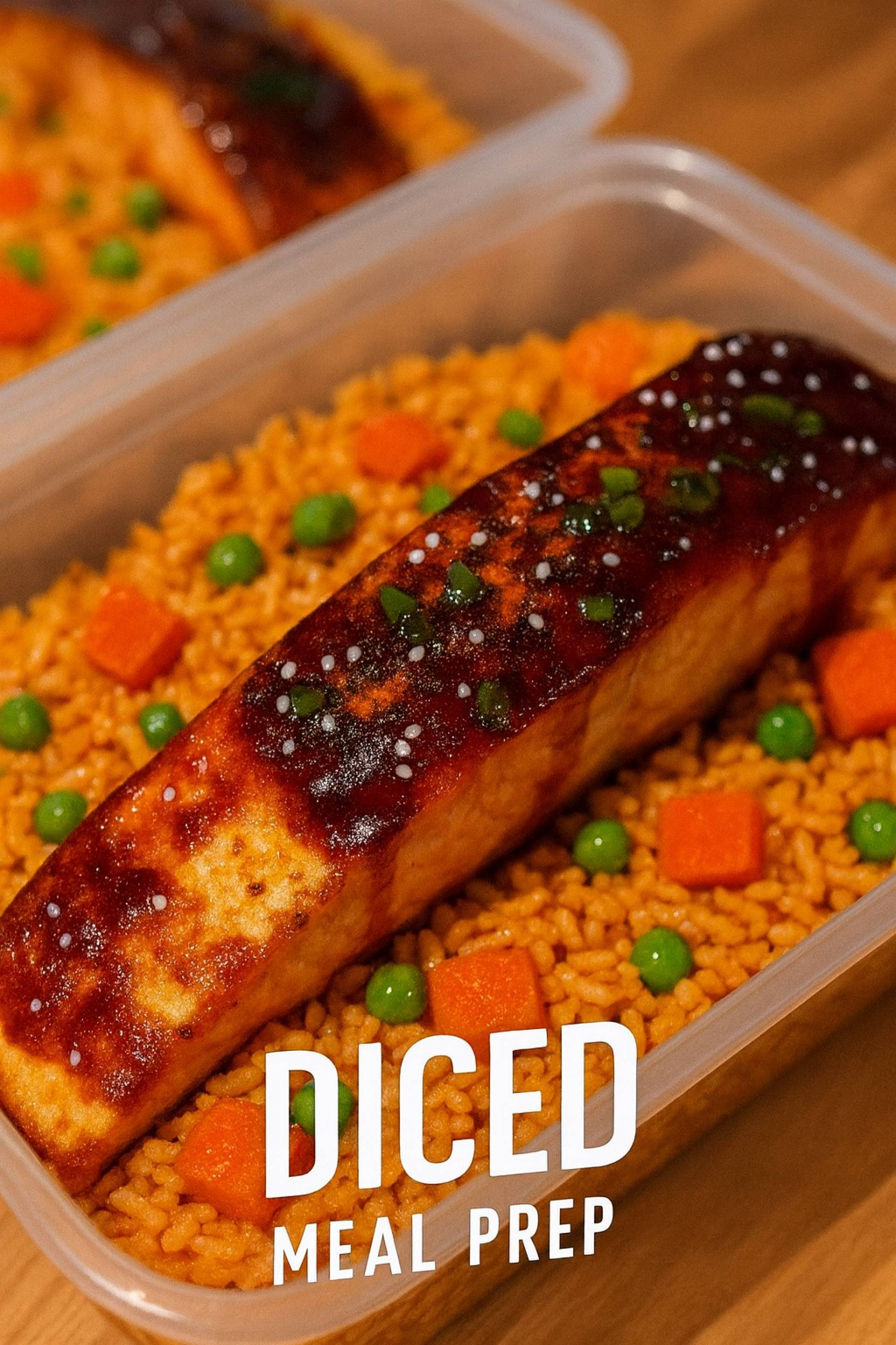 Teriyaki Salmon Rice Stir Fry