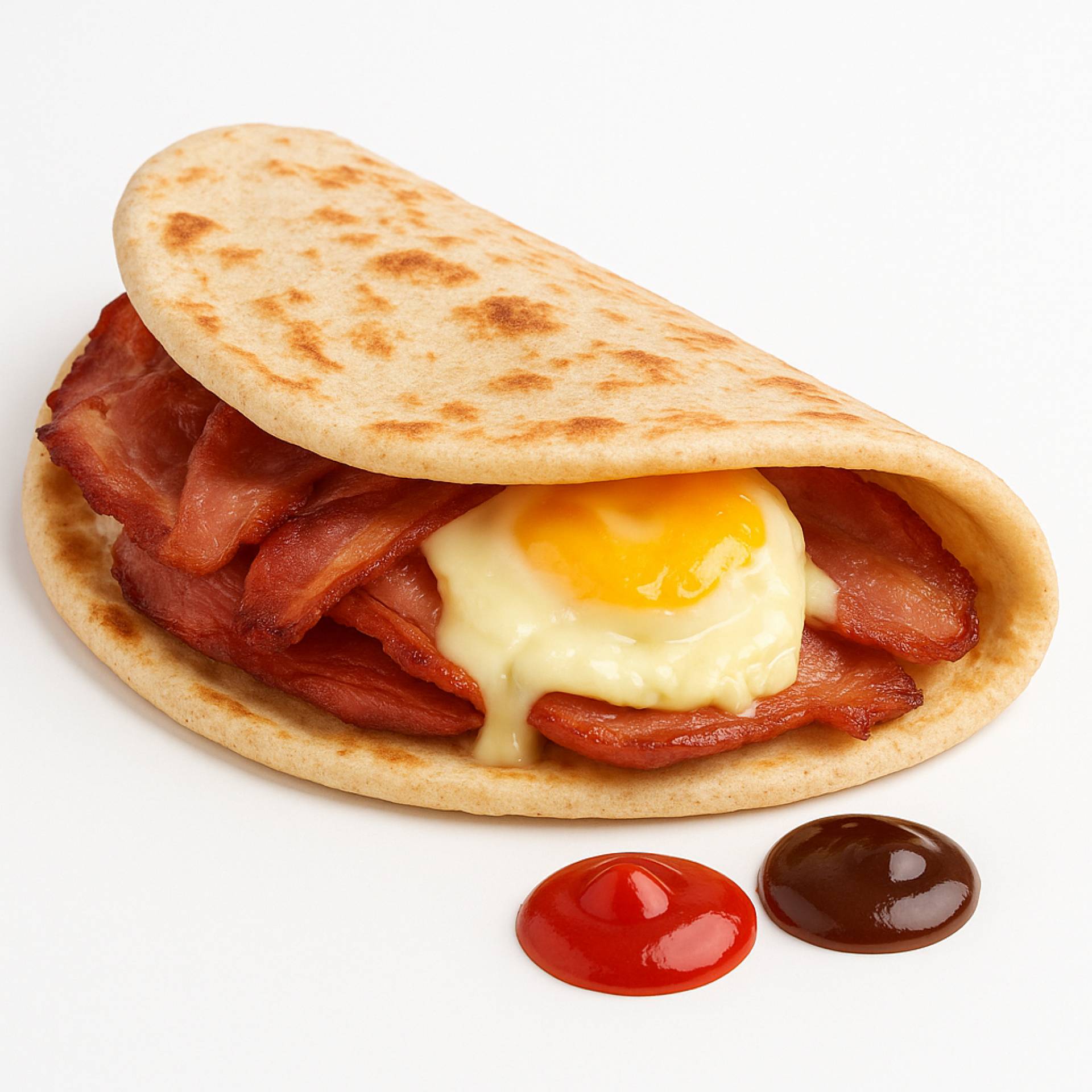 Smoked Danish Bacon & Egg Protein Flatbread