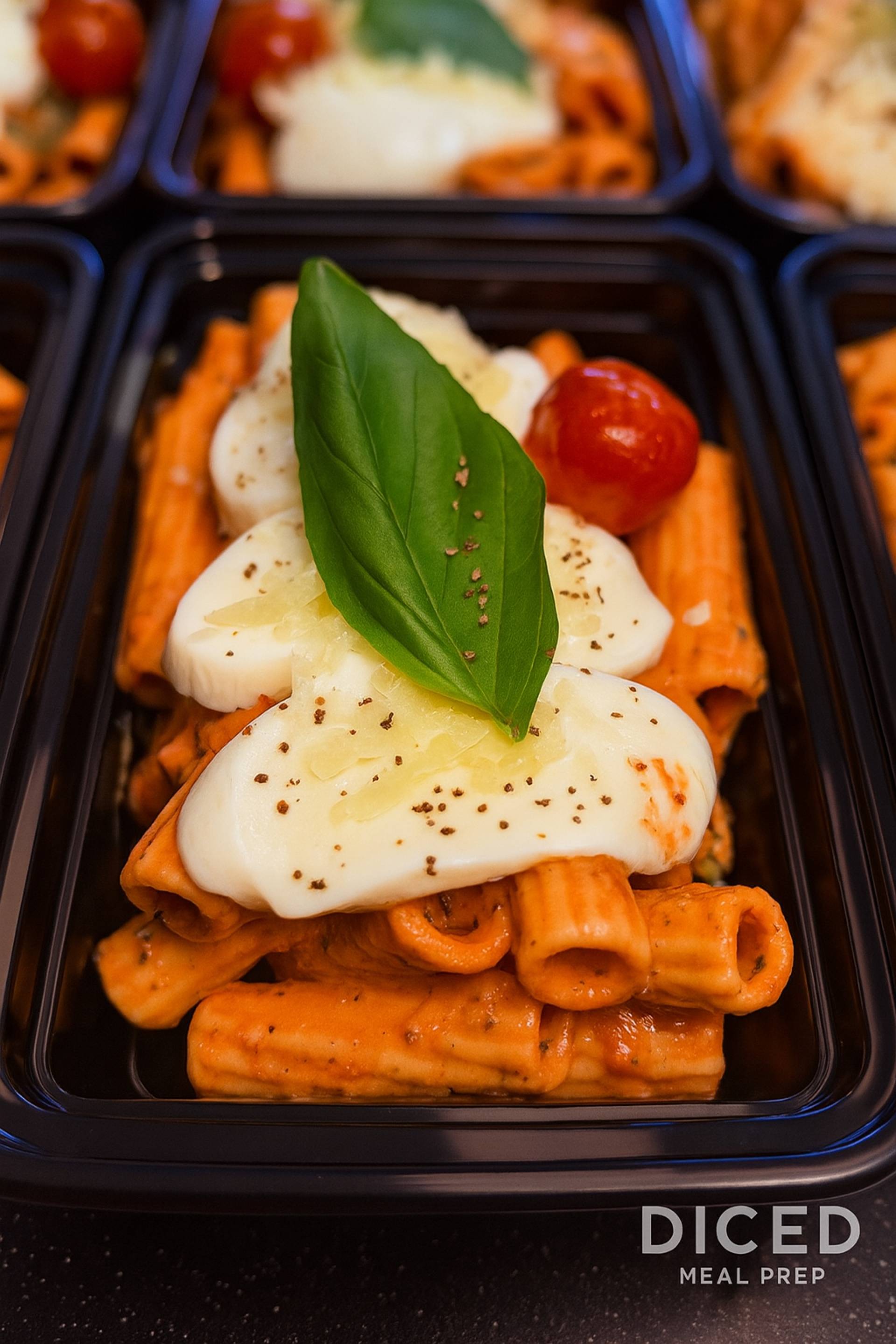 Creamy Tomato & Basil Rigatoni (With Mozzarella)