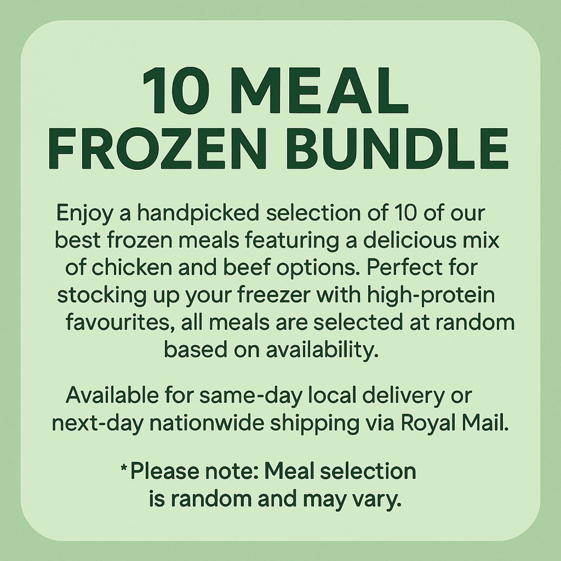 10 Meal Frozen Bundle