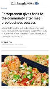 Diced Meal Prep Edinburgh on Edinburgh News