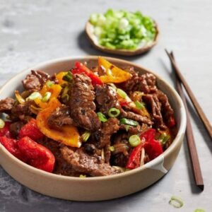 Beef & Black Bean Sauce with Egg Fried Rice