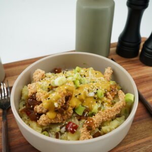 Salt & Pepper Chicken with Curry Sauce Protein Spud Tub