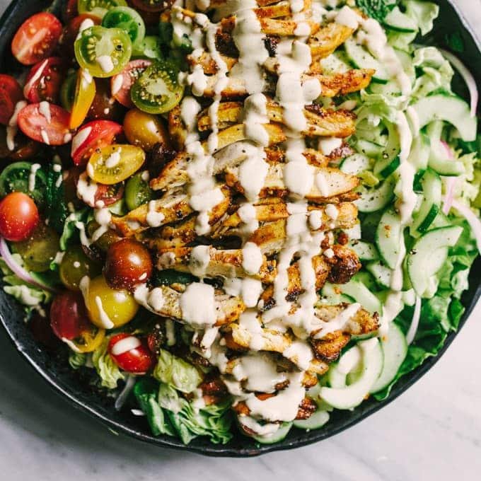 Chicken Shawarma Salad